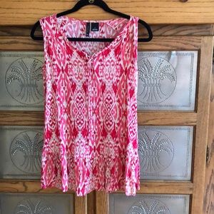 Watercolor tank style top